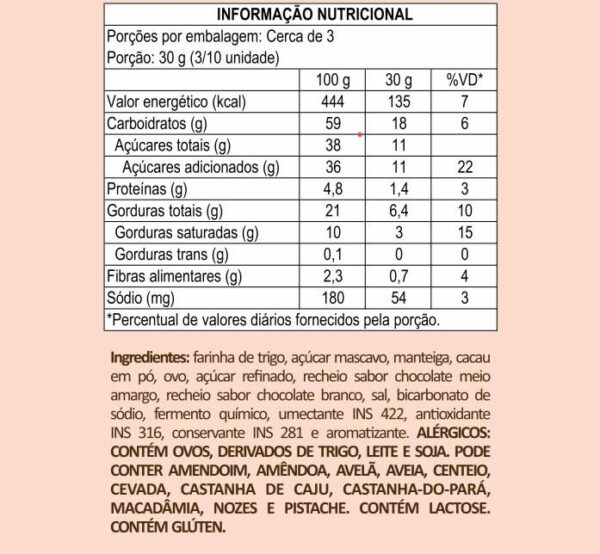 Cookie de Cacau com Chocolate Mesclado