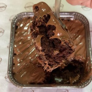 Brownie com Cobertura de Nutella