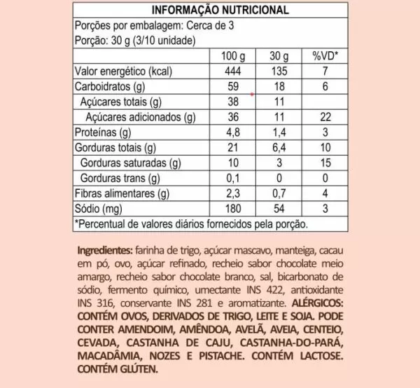 Cookie de Cacau com Chocolate Mesclado